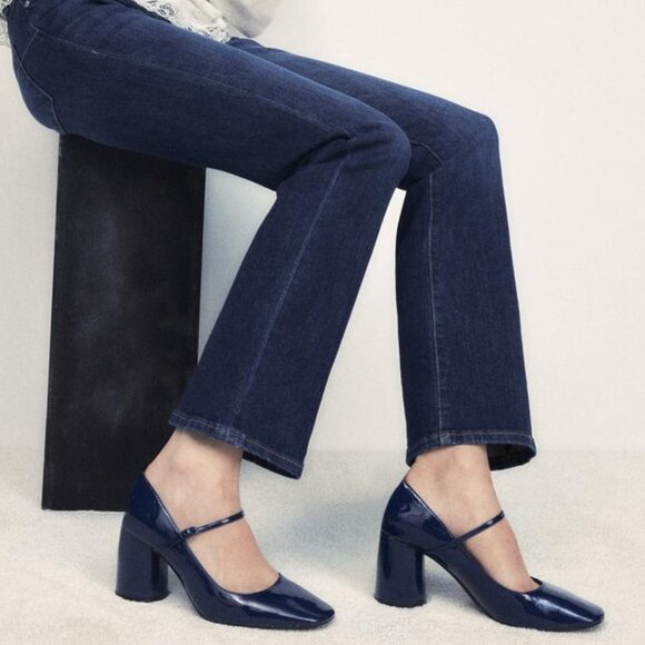 Zara Shoes - Zara  PATENT LEATHER SHOES WITH WIDE HEEL SIZE   USA 9 26.0 CM    1222/110/010